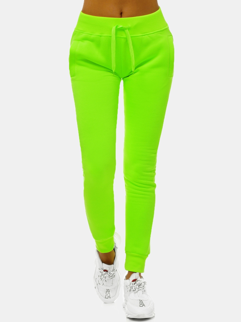 Pantaloni de training femei neon verde OZONEE JS/CK01/31