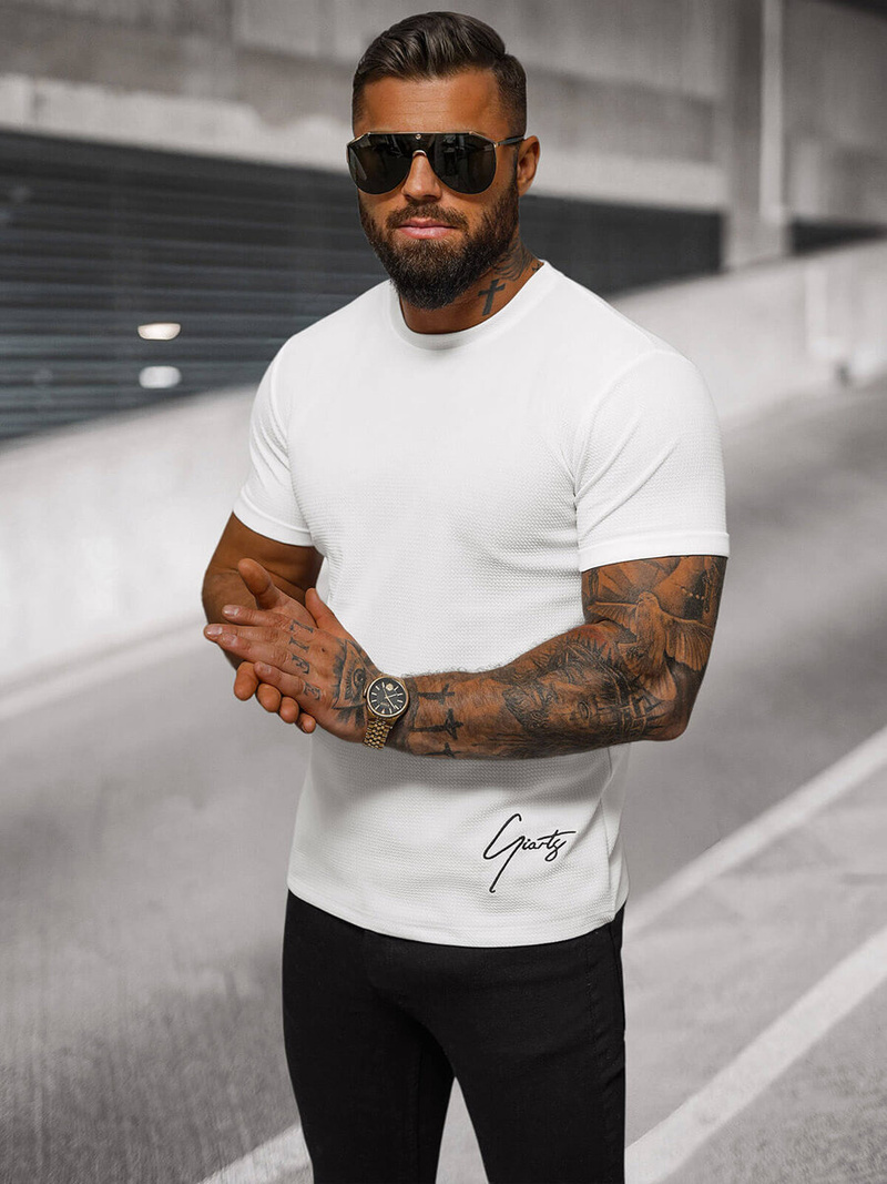 Tricou bărbați alb OZONEE O/L1192