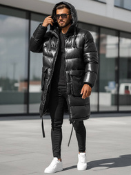 Geacă de iarnă bărbați negru OZONEE O/M3205Z