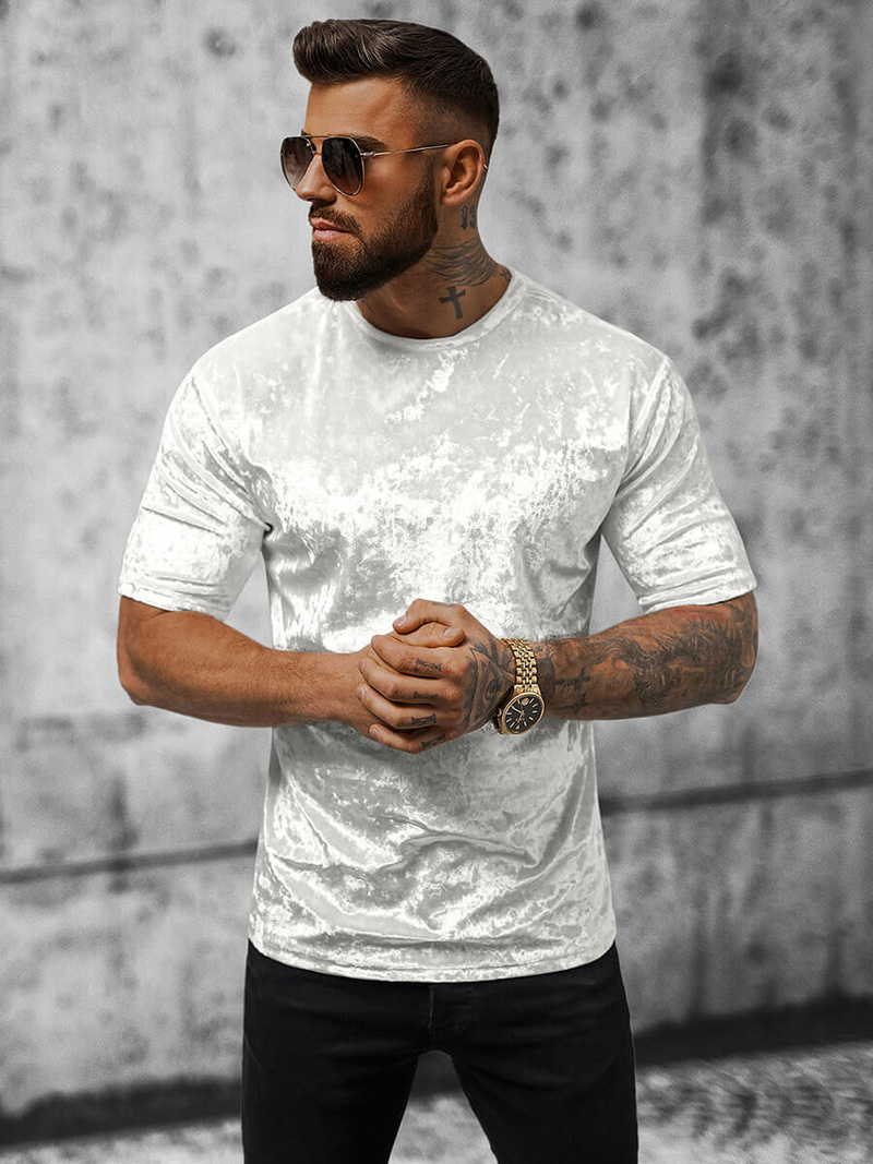 Tricou bărbați alb OZONEE O/P1064