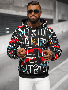 Hanorac bărbați negru OZONEE JS/8B1233/3