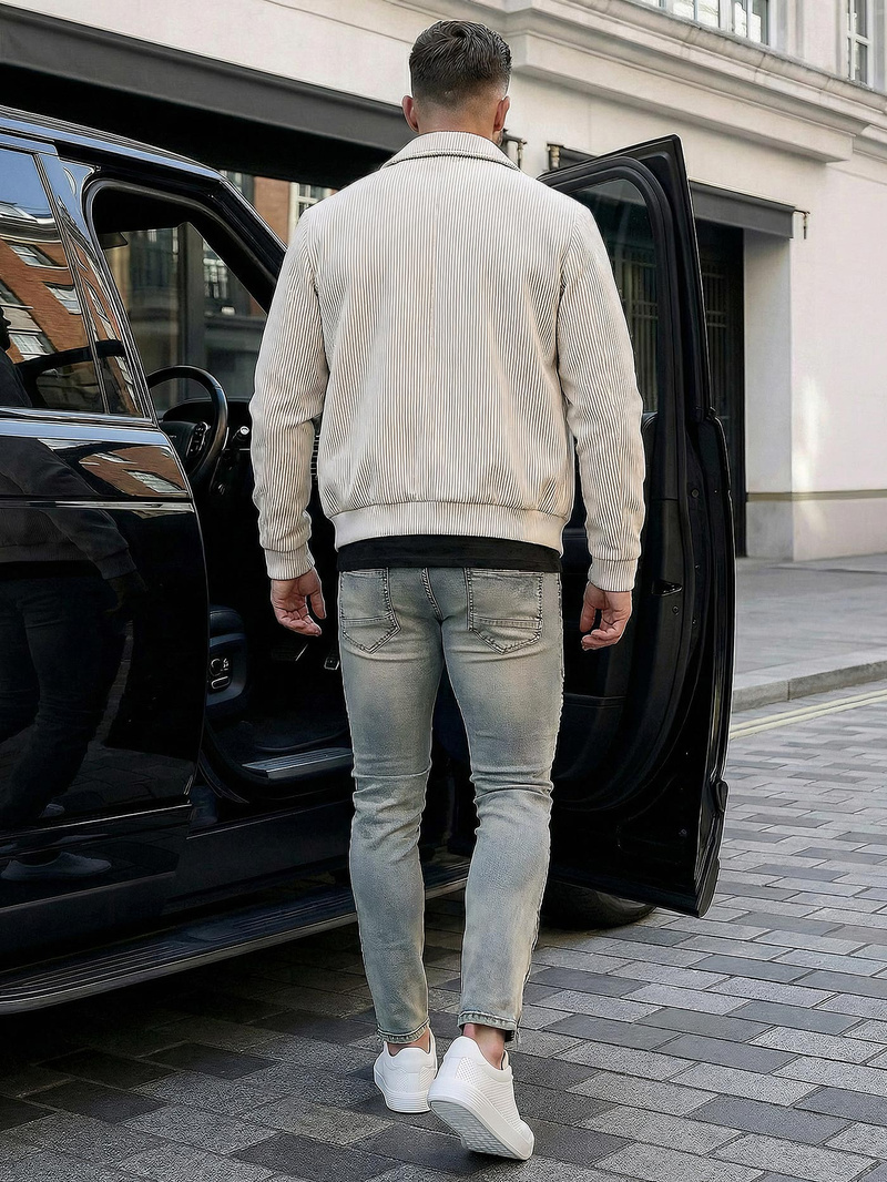 Blugi bărbaţi albaștri OZONEE O/EM8886Z