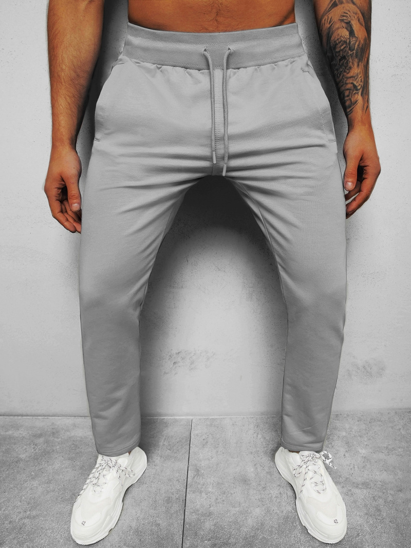 Pantaloni de trening bărbaţi gri B/18203022