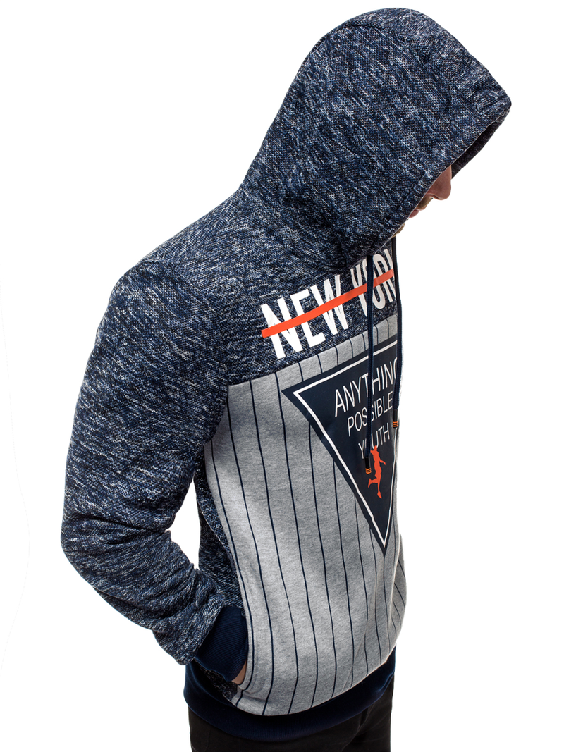 Hanorac bărbați bleumarin OZONEE JS/KS1907Z