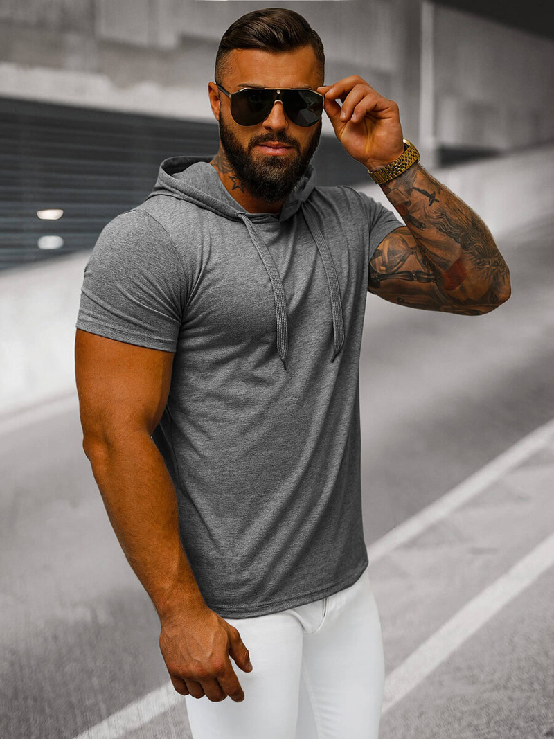 Tricou bărbați antracit OZONEE JS/8T89/5