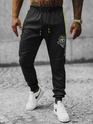 Pantaloni de trening bărbaţi negri OZONEE JS/K10250Z