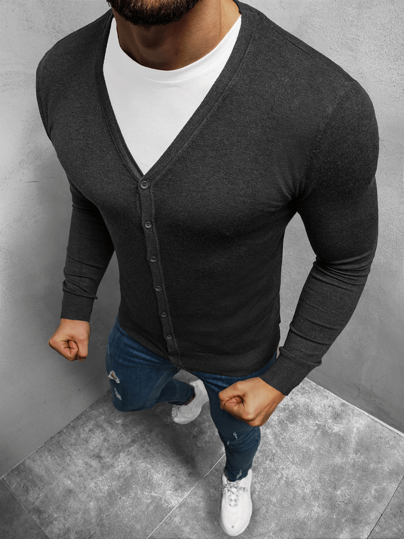 Pulover bărbați antracit OZONEE TMK/YY06/13Z