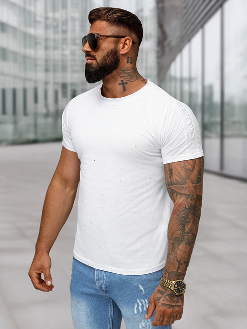 Tricou bărbați alb OZONEE O/QQ1388