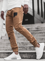 Pantaloni jogger bărbați camel OZONEE A/829