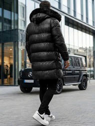 Geacă de iarnă bărbați neagră OZONEE O/M800Z