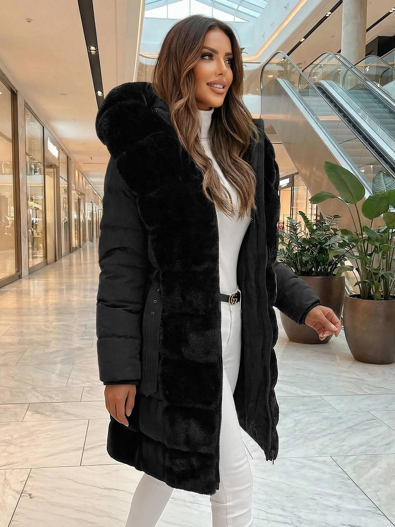 Geacă de femei neagra OZONEE JS/5M3158/392Z