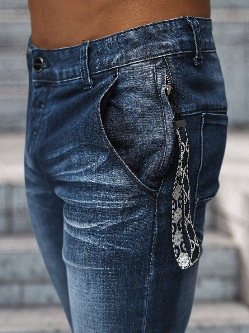 Blugi bărbaţi albaștri închis OZONEE NB/MP0091BS