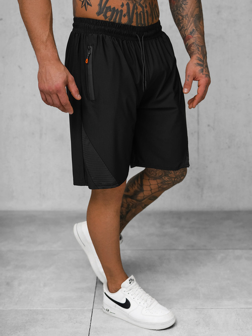 Pantaloni scurți sport pentru bărbați negri OZONEE JS/12K1800/3