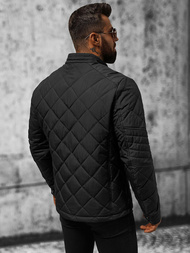 Jachetă de primăvară bărbați neagră OZONEE JS/22M309/392