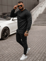 Compleu sport bărbaţi negru OZONEE JS/68C10380/3Z