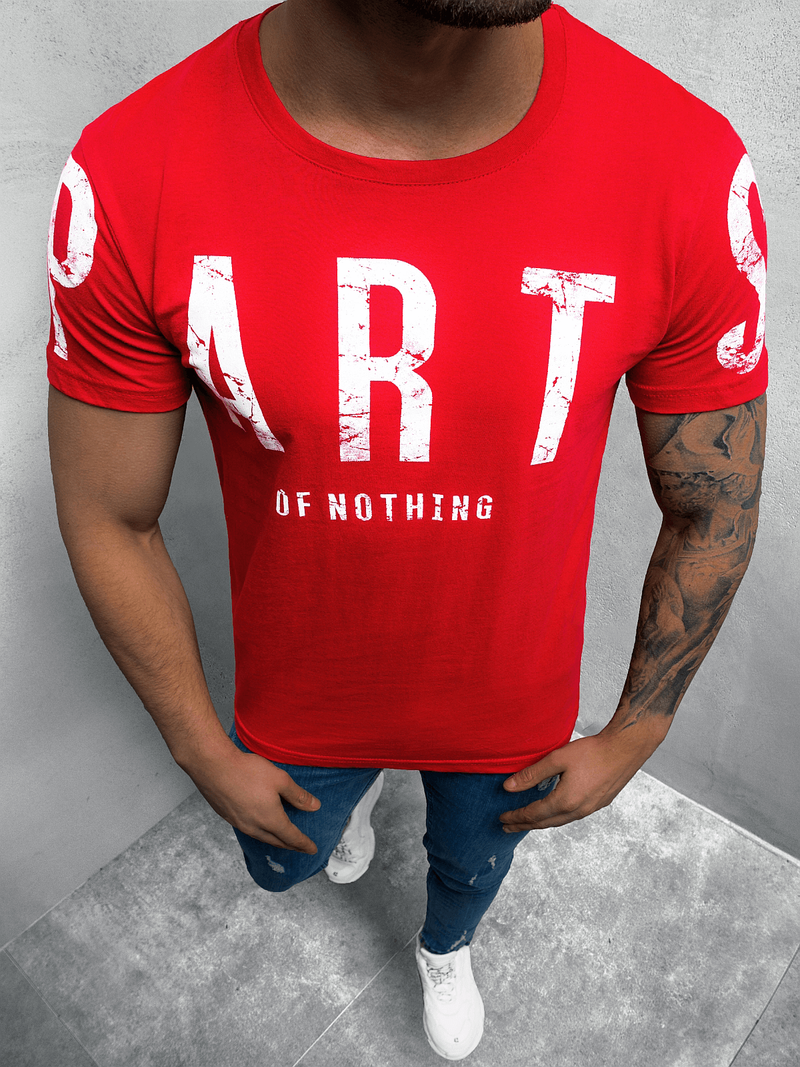 Tricou bărbați roșu OZONEE O/1180Z