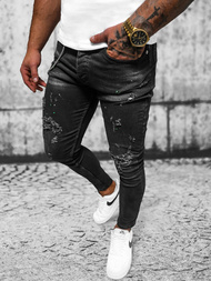 Blugi Bărbaţi negri OZONEE O/MB460