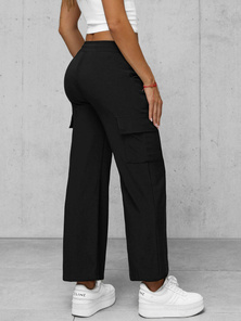 Pantaloni de dama negri OZONEE JS/92K516/3