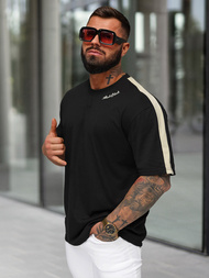 Tricou bărbați negru OZONEE O/QQ1195