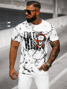Tricou bărbați alb OZONEE JS/Y70028