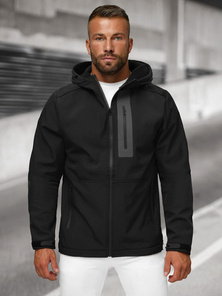 Jachetă bărbați softshell negru OZONEE JS/27B6513/3