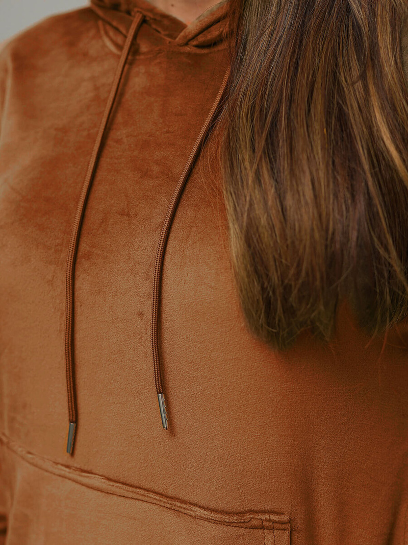 Compleu dama din catifea maro OZONEE O/8C1175/33Z