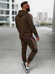 Compleu sport bărbaţi bej închis OZONEE O/FF5111AB