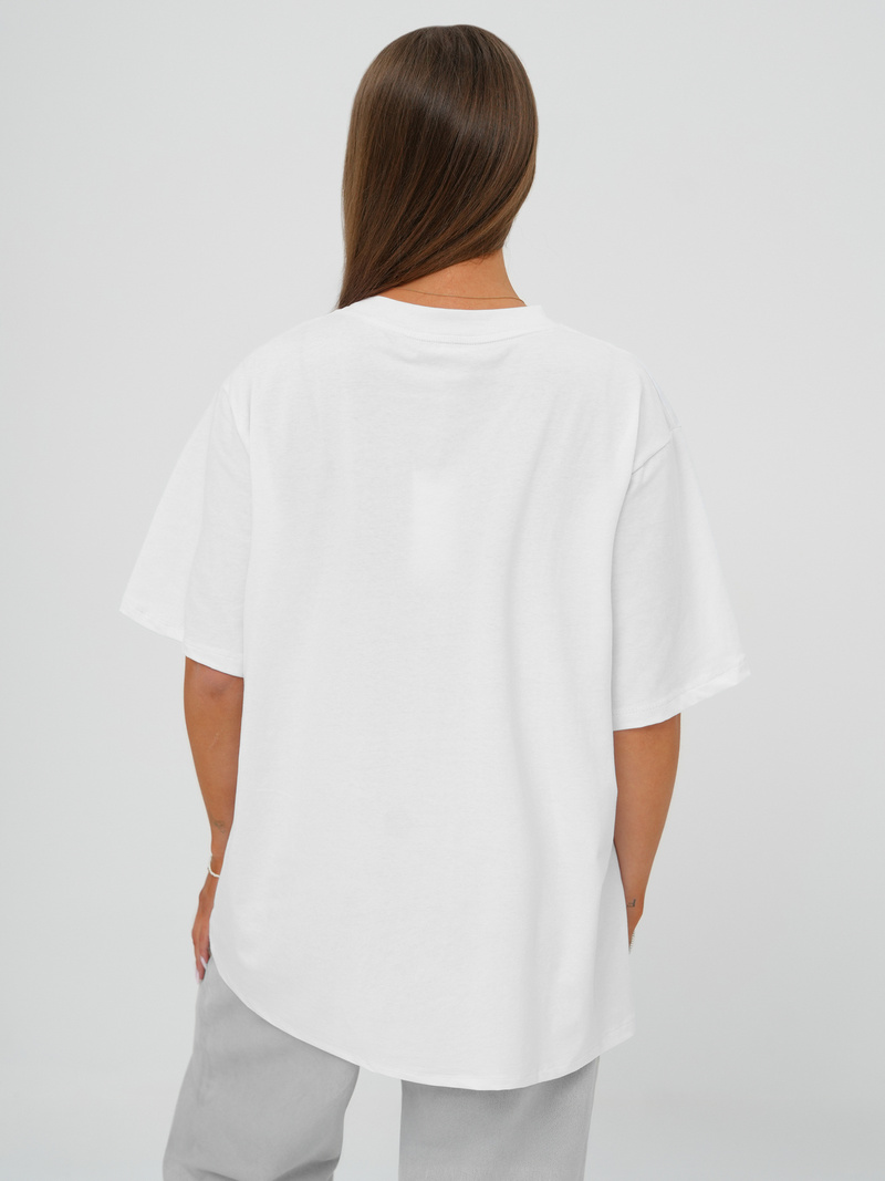 Tricou femei alb OZONEE DJ77423