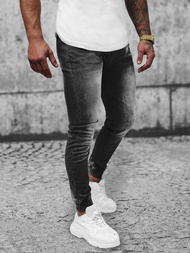 Blugi Jogger Bărbați Negri OZONEE NB/MP0053/2NZ