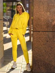 Pantaloni de training femei galben OZONEE JS/CK01