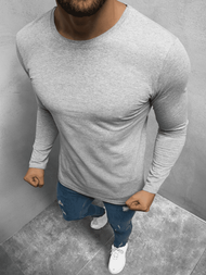Tricou cu mânecă lungă gri OZONEE O/1209Z