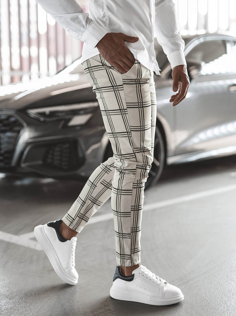 Pantaloni Chino Bărbaţi Bej OZONEE O/P4028Z