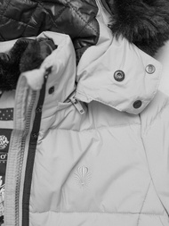 Geacă de femei gri OZONEE O/W377Z