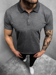 Tricou polo bărbați antracit OZONEE JS/GD01Z