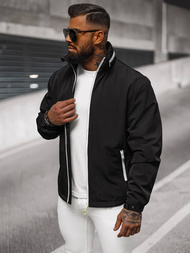 Jachetă softshell bărbați neagră OZONEE JS/5M3105/392Z