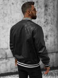 Jachetă bărbați neagră OZONEE O/3A172