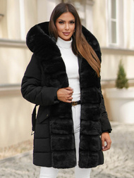 Geacă de femei neagra OZONEE JS/11Z8096Z