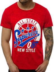 Tricou bărbați rosii OZONEE JS/KS2043