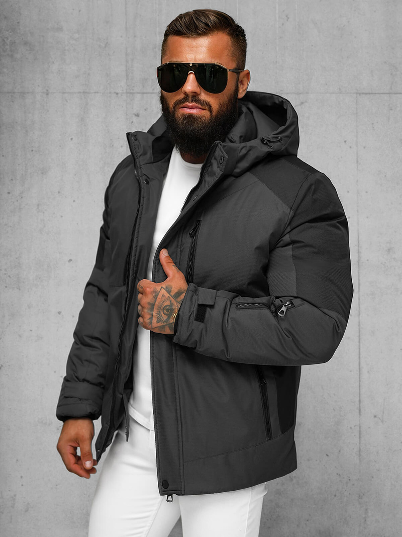 Geacă bărbați antracit OZONEE JS/91M9902/105Z