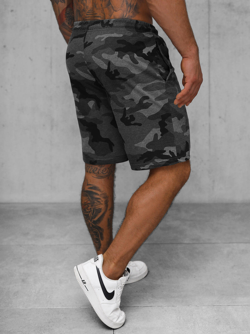 Pantaloni scurți sport bărbați antracit OZONEE JS/8K283/5