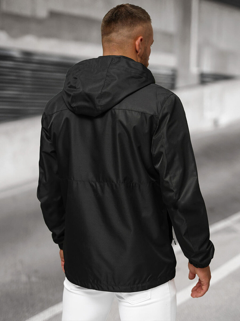 Jachetă bărbați neagră OZONEE JS/22M311/392Z