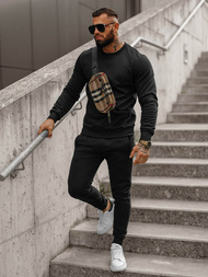 Compleu sport bărbaţi negru OZONEE JS/68C10380/3Z