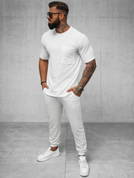 Tricou bărbați alb OZONEE O/Y960T