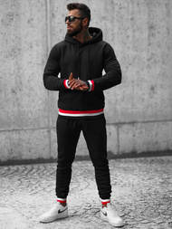 Compleu sport bărbaţi negru OZONEE JS/8C60/3