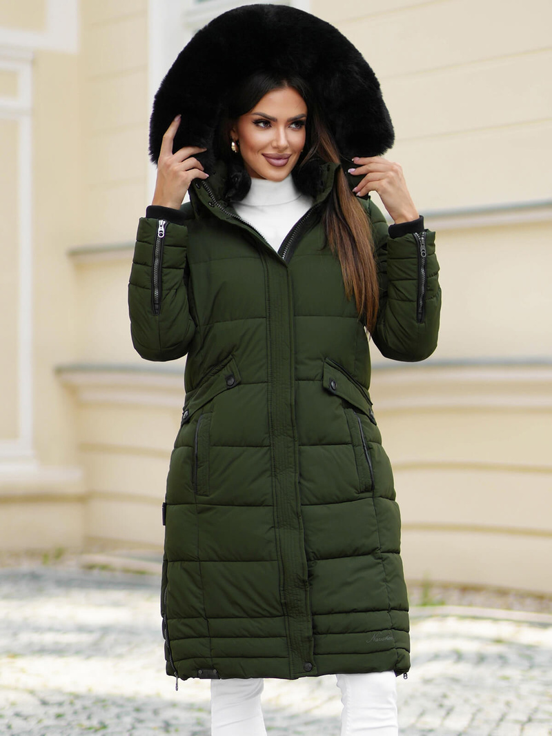 Geacă de femei kaki OZONEE O/W377Z