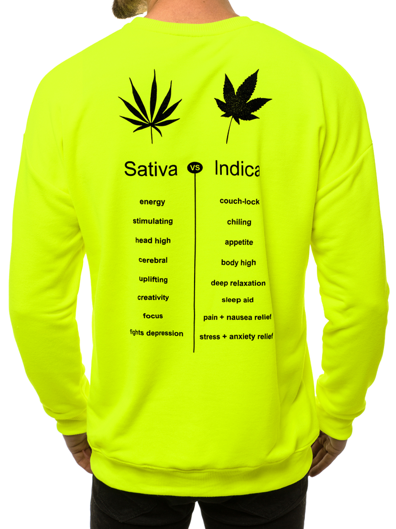 Hanorac bărbați neon galben OZONEE MACH/3149