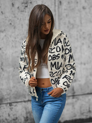 Geacă de femei reversibilă écru OZONEE O/H953Z