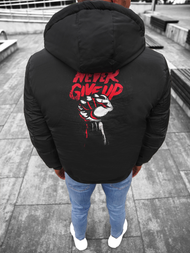 Geacă reversibilă bărbați roșu/neagră OZONEE JS/M760/270