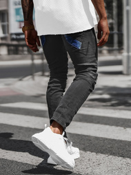 Blugi bărbaţi negri OZONEE NB/MP0025N