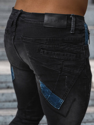 Blugi bărbaţi negri OZONEE NB/MP0025NZ